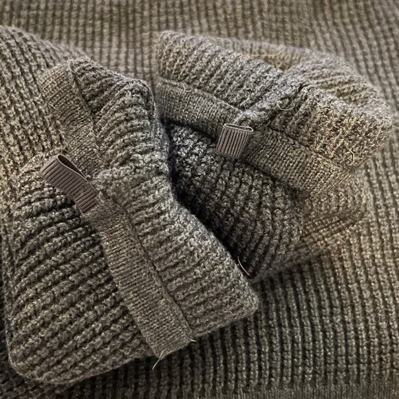 Lululemon Citta Skirted Leggings Foldover Waist Sweater Knit Black Women's Sz 2 - Picture 9 of 11